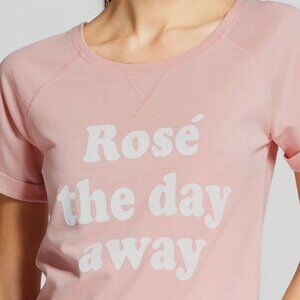 Graphic T Shirt "Rose the day away" Wine Theme Sunday Brunch
